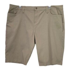 NYDJ Khaki Tan Lift Tuck Technology Women's Plus Size 24W Shorts